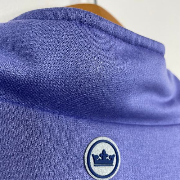 Peter Millar Quilted Reversible Lightweight Vest Navy Blue Purple Golf Mens L - Picture 17 of 17